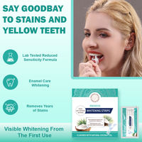 Tiras Blanqueadoras de Dientes sin Peróxido con Aceite de Coco - Kit de Blanqueamiento Natural y Seguro para el Esmalte Dental
