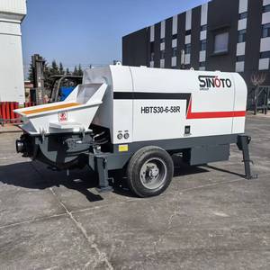 Pompe à béton mobile sur remorque, diesel, hautement automatisée et efficace, idéale pour les petits projets - Product Image 1