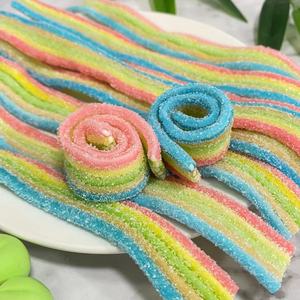 Usine directe 1kg en vrac Chewy Gummy <span class=keywords><strong>Sour</strong></span> Belt Candy Halal aromatisé au sucre <span class=keywords><strong>fruit</strong></span>é - Product Image 3