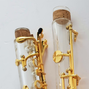 Tasti trasparenti placcati oro Bb clarinetto | Ideale per musicisti avanzati e performance di Band - Product Image 2