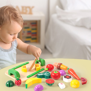 Set di Frutta e Verdura Magnetica in <span class=keywords><strong>Legno</strong></span> <span class=keywords><strong>Montessori</strong></span>, Giochi Educativi di <span class=keywords><strong>Cucina</strong></span> per <span class=keywords><strong>Bambini</strong></span>, Ragazzi e Ragazze - Product Image 2