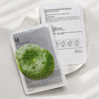 Sachet scellé sur 3 côtés en PET, VMPET, PE pour masque à la Centella, haute barrière, avec encoche de déchirement, personnalisable en usine, pour soins de la peau, OEM, QC
