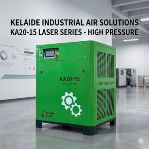 เครื่องอัดอากาศแบบสกรูโรตารี่ KELAIDE 11kW 12 บาร์ ประสิทธิภาพสูง 4 in 1 สำหรับงานตัดด้วยเลเซอร์ - Product Image 4