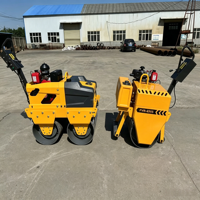 Compacteur routier vibrant diesel à double tambour réversible de qualité supérieure pour le compactage du béton