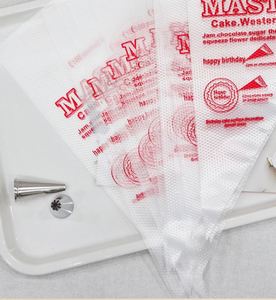 100 PCS/Sacs Sacs à pâtisserie jetables en plastique de qualité alimentaire écologiques en forme de triangle, outils de pâtisserie pour la cuisine, la décoration de gâteaux et les desserts - Product Image 2