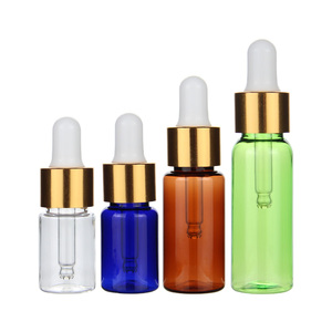10ml <span class=keywords><strong>15ml</strong></span> 20ml Rỗng Mỹ phẩm mẫu lọ rõ ràng mini nhựa dropper chai tinh dầu Huyết thanh chai với Vàng Pipette - Product Image 2