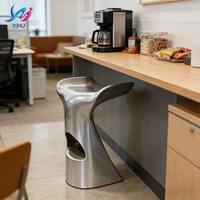 Chaise et tabouret modernes minimalistes en FRP, écologiques et durables, pour la maison, le bureau, la salle à manger, la cuisine, le café, le club, le pub, le salon, le restaurant