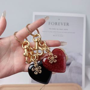 Hot Wholesale Heart Shaped Metal Crystal Key Chain Women Girl Bag <b>Charms</b> <b>Keyring</b> 3D Crystal Heart Shaped Keychain - Product Image 1