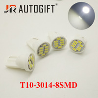 Ampoules de voiture neuves 24V 12V T10 LED 3014 8SMD Ampoule à culot en coin pour voiture 194 168 192 W5W Lumière de voiture Outil d'éclairage pour voitures