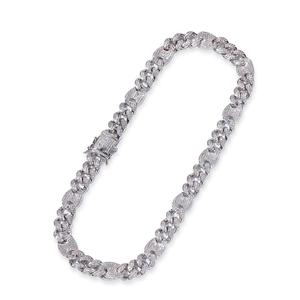 AAA Zircon 18 pouces Couleurs mélangées Hiphop Chaînes à maillons <span class=keywords><strong>en</strong></span> grains <span class=keywords><strong>de</strong></span> <span class=keywords><strong>café</strong></span> cubain Colliers à la mode - Product Image 2