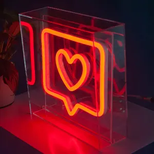 Desktop led neon happy birthday custom neon party sign 3d letter sign custom led lightning table neon lights for wedding