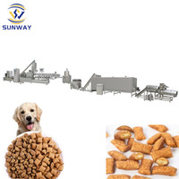 Chaîne de production d'équipements d'extrusion de croquettes pour chiens à garniture centrale, machine de fabrication de granulés d'aliments pour animaux de compagnie, vente chaude