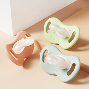 Customised Frosted Brown <strong>Pacifier</strong> Baby Baby Super Soft Breastmilk Liquid Silicone Teether <strong>Pacifier</strong> - Product Image 4