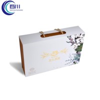Caja de Regalo Exclusiva de Papel Recubierto con Logotipo Personalizado, Caja de Embalaje Perfumada para Festivales con Cuerda para Cubilose o Productos Cosméticos