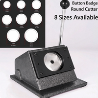 Coupe-carte circulaire de bureau en métal, 58 barres, pour badges, multi-tailles 25-75 mm