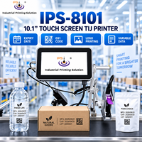 Imprimante à jet d'encre continu IPS-8101 pour la date d'expiration, les bouteilles, les cartons, les boîtes, les sacs en plastique, l'impression de codes GS1, la machine d'impression de logos