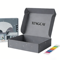 Coffret Cadeau Beauté Naturelle Personnalisable avec Logo, Emballage Ondulé Écologique, Lamination Mate, Gaufrage, Doublure Éponge, Recyclable, Soins Personnels