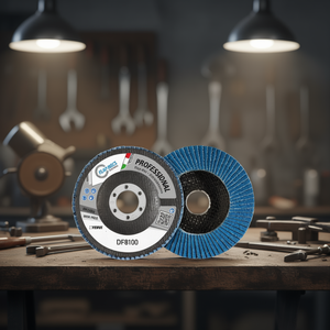 Disque à lamelles professionnel Fervi DF8100, disque abrasif sans fer pour le ponçage du métal - Product Image 2