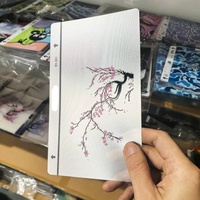 Fonlyu - Pegatinas Decorativas Transparentes en 3D para la Parte Trasera del Teléfono, Pegatinas para Protector de Pantalla, Máquina de Corte con Plotter