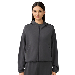 YBO-DAW166 Vente en gros de sweats à capuche sportifs pour femmes, sweats amples et décontractés en tissu respirant pour la course à pied et le <span class=keywords><strong>fitness</strong></span> - Product Image 6