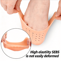 Protège-orteils de ballet avec gel, doux et élastique, design perforé respirant, anti-usure et absorption des chocs, coussinet pour l'avant-pied.