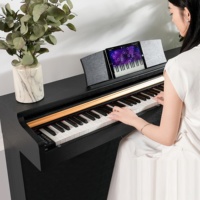 BD MUSIC BD-8802 Wooden 88-Key Hammer Action MIDI Grand Electric Organ Electronic Keyboard Digital Piano 200 Tones Rhythms for