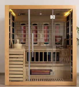 <span class=keywords><strong>Sauna</strong></span> Hemlock Modern untuk 2 Orang dengan Ruang Luas, Kayu Cedar Merah, Inframerah Jauh Spektrum Penuh, Ruang <span class=keywords><strong>Sauna</strong></span> Hemlock untuk 2 Orang - Product Image 6