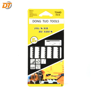 Jeu de 5 lames de <span class=keywords><strong>scie</strong></span> sauteuse DT T244D de 4 pouces à 6 TPI avec tige en T <span class=keywords><strong>pour</strong></span> une coupe rapide du bois et des découpes en spirale - Product Image 4