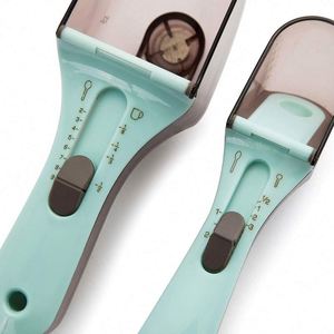 Juego de 2 Cucharas Medidoras Digitales Ajustables de Doble Cara, Herramientas de Cocina Magnéticas Multifuncionales de Plástico para Café y Otros - Product Image 4