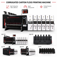 Machine de découpe et d'impression flexographique stable pour carton ondulé avec rouleaux céramiques Anilox et en caoutchouc