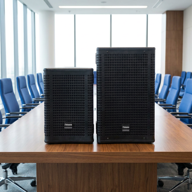 Thinuna T-8-DLProfessional 8 Inch Active Full Range Speaker High SPL 131dB Built-in 350W Amp 2-Way Powered Speaker for Events