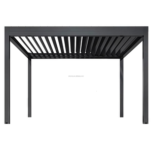 Pavillon de jardin électrique intelligent en aluminium <span class=keywords><strong>composite</strong></span> à usage domestique, coupe-vent, résistant au soleil et à l'eau, fabricant de gros - Product Image 6