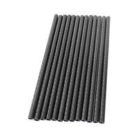 Tube rond en fibre de carbone pré-percé CNC, position des trous personnalisée, haute rigidité, tube creux pour pièces mécaniques à assemblage rapide