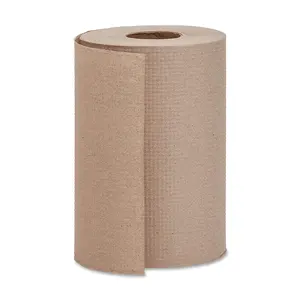 Rollo de toalla de papel de mano industrial de 1 capa reciclado marrón de 500G a granel