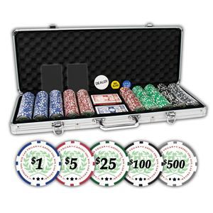 Casino Del Sol <b>poker</b> chips <b>set</b> with aluminum case - 500 chips - Product Image 1