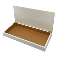 Boîte de couvercle pour mères en perles, nouveauté design de luxe en bois couleur chocolat, boîte de date