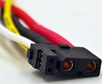 Cable Conector Hembra LC XT30 (2+2) de 20A con Cable 18AWG para Alimentación de Aeromodelos, Baterías de Litio, BMS y Servomotores