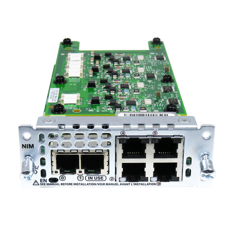 New 6 port Analog Voice Network Interface Card Module NIM-2FXS/4FXO