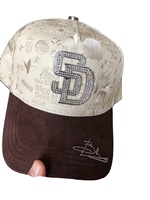 Gorra de Béisbol de 5 Paneles con Pedrería SD para Hombre y Mujer, Gorra Snapback de Moda Hip Hop con Chip NFC