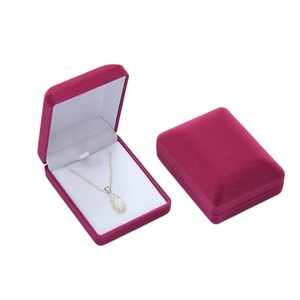 Wholesale Velvet Jewelry Packaging Boxes Customized Jewelry Necklaces box