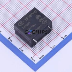 HF32FV-G/5-HSLTF Power Relay Through hole,10.2x18.4mm Relay 5V 1 Normally Open: 1A (SPST-Normally Open)::: 4 10A-250VAC - Product Image 1