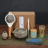 Bol à matcha en céramique de haute qualité, moderne et luxueux, 7 pièces, pour cérémonie, écologique, durable, 500 ml, kit d'outils pour matcha Chawan
