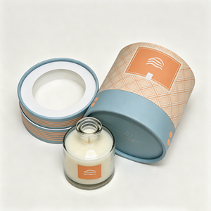 Luxury Custom Biodegradable Cylindrical Recycled Paper Tube Packaging <b>Box</b> for Candle and Craft Gift - Product Image 6