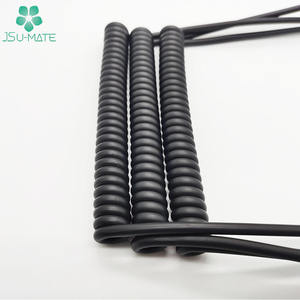 उच्च लोच 18 20 22 24 26 28AWG वापस लेने योग्य पु/TPU Coiled केबल 2/3/4/5/6 कोर TPU पु सर्पिल केबल - Product Image 2