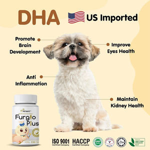 איכות העליון furglo בתוספת חיות מחמד טבלט כדי לשפר את עור יבש וflacky להפחית את האלרגיות - Product Image 4