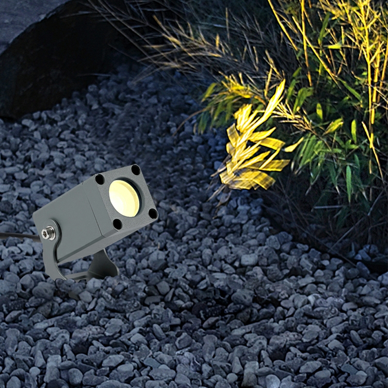 Foco LED para exteriores de 3W, carcasa negra, punta superbrillante, resistente al agua, paisaje IP65, foco Led para césped, jardín, árbol, 12V, 220V