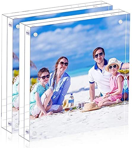 Custom High Quality Home Decoration Luxury Clear Double Sided Magnetic Acrylic Picture Frame Clear Acrylic Photo Frame