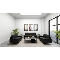 Meubles commerciaux, chaises de bureau confortables pour salle de détente, durables, salon, salle de réception, ensemble de canapés en cuir de bureau