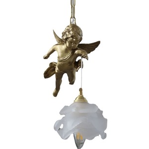 Lámpara Colgante de Estilo Francés, Totalmente de Cobre, con Cristal, para Patio, Entrada, Balcón, Dormitorio, 220V, Estilo Vintage - Product Image 3