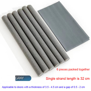 Guarnizione Inferiore per <span class=keywords><strong>Porta</strong></span>, Fermaporte Antipolvere e Insonorizzante, Strisce in Schiuma Biadesive per Porte - Product Image 4
